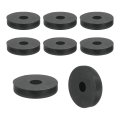 12pcs Thick Rubber Spacer 1-3 8 Inch Od X 3 Id 9 16 Thickness Round Bushings Anti Vibration Flat Washers For Home Industrial 