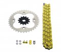 Fits Honda Trx250r 250r 520-92 Yellow O Ring Chain Sprocket Silver 13 38
