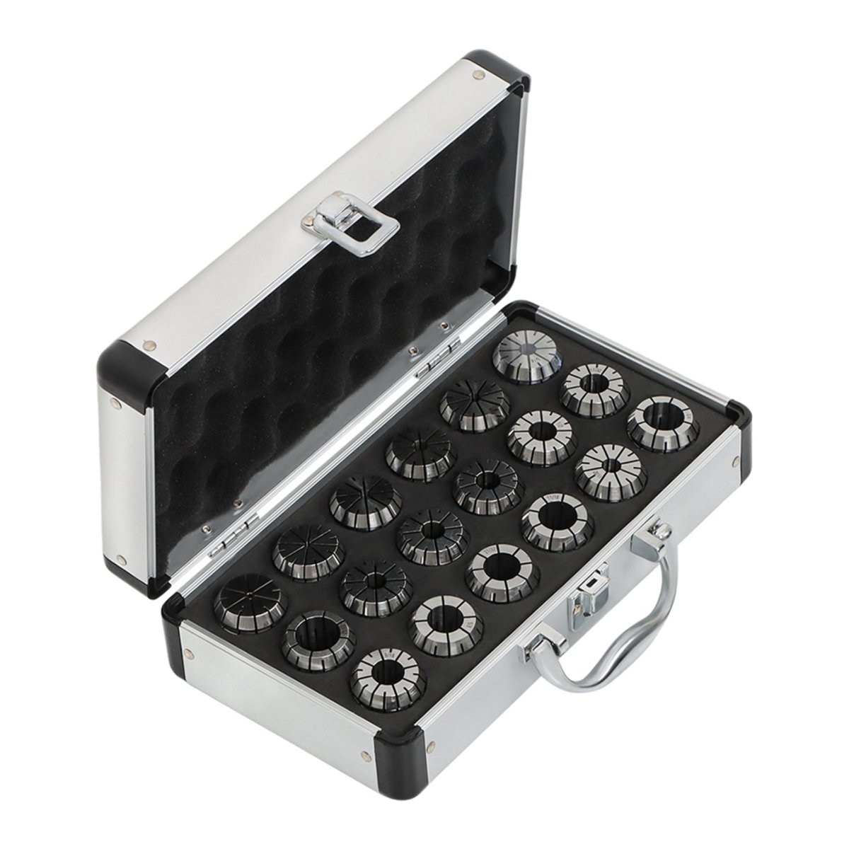 Er32 Collet Chuck Set 18 Pack 3 In To 25 32 For Cnc Workholding Engraving And Milling Lathe Tools With Storage Case