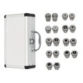 Er32 Collet Chuck Set 18 Pack 3 In To 25 32 For Cnc Workholding Engraving And Milling Lathe Tools With Storage Case
