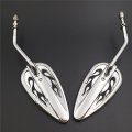 Smt-no Logo Chromed Aluminum Teardrop Mirrors Compatible With Touring Road Glide Efi Fltri B01bczg0nc