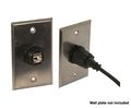 Cat6 Rj45 Shielded Industrial Panel Mount Bulkhead Female To Feed Thru Coupler Ip67 Waterproof Network Connector Black Single 