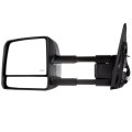 Towing Mirror For 2007 2017 Toyota Tundra Left Driver Side Power Adjusted Heated With Turn Signal Light Black Cap Housing 