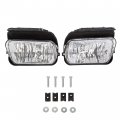 Bumper Fog Lights Lamps For 2003-2007 Chevy Silverado 2002-2006 Avalanche With Bulbs Driver Side Passenger