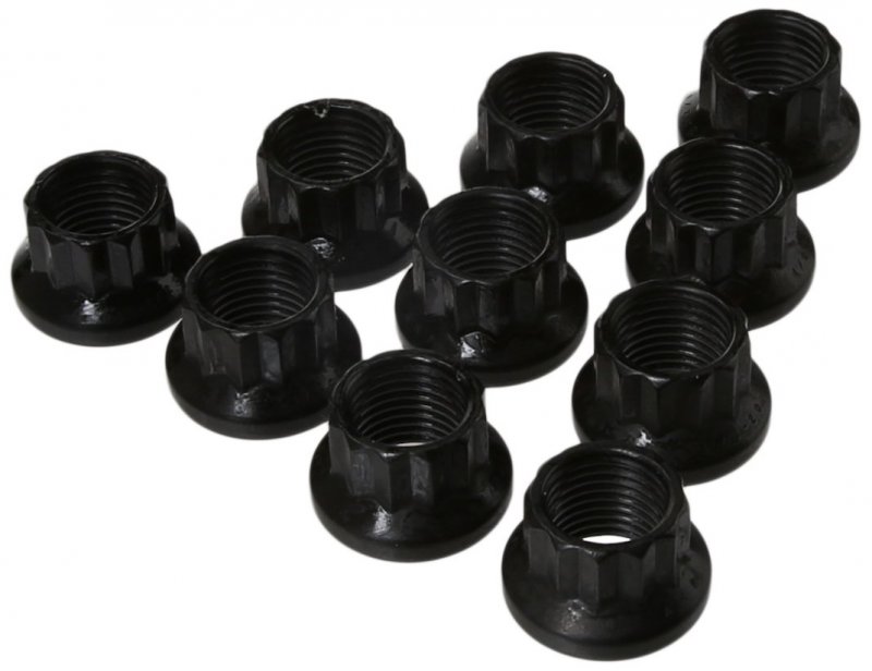 Stainless Steel 1 2-20 12 Point Nuts 9 16 Socket Size 180000 Psi Pack Of 10 Model 300-8334