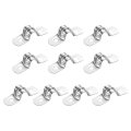 18pcs Rigid Pipe Straps 8mm 0 31 304 Stainless Steel 2 Hole U-shaped Bracket Tube Hanger Clamps For Fixing Cable 