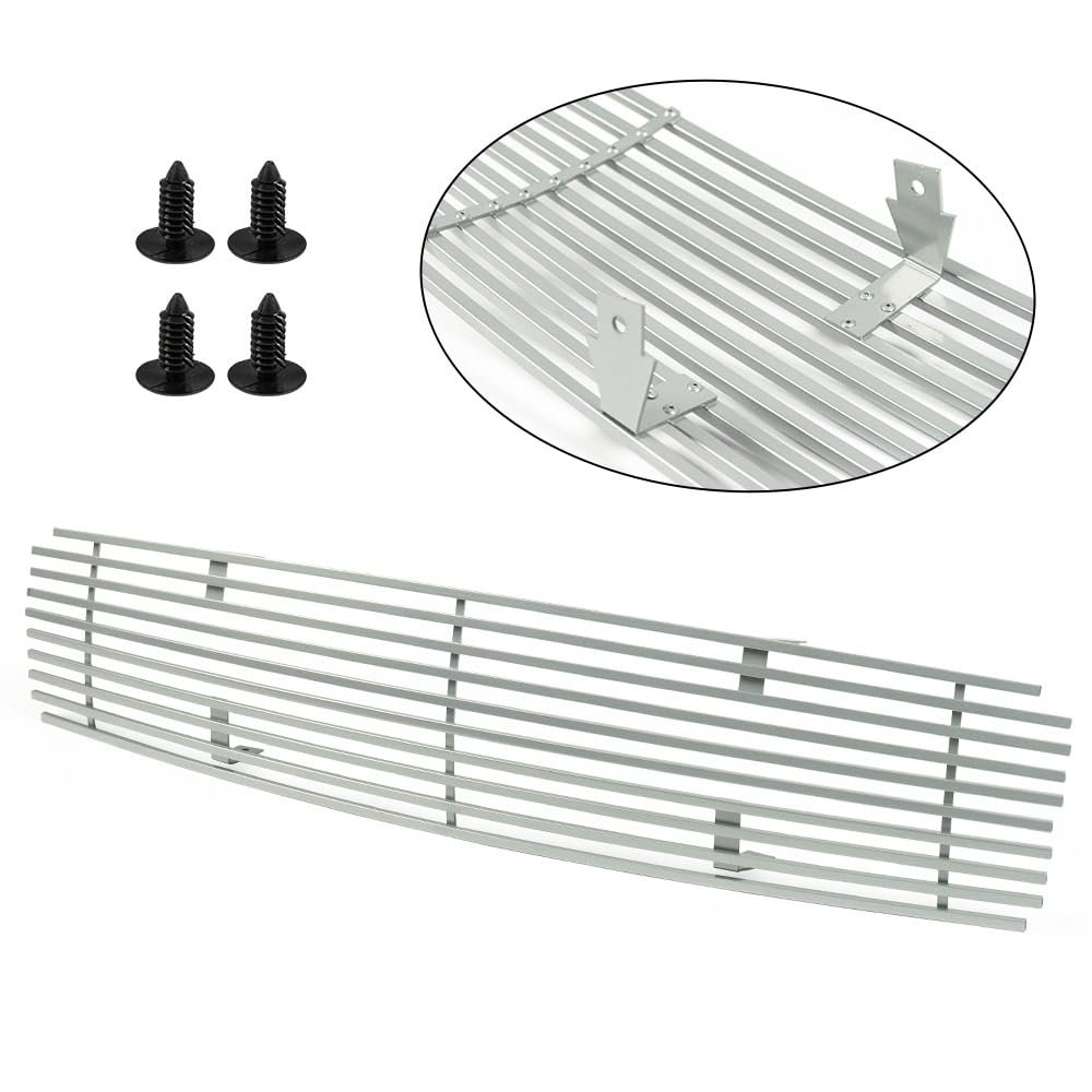 Front Upper Bumper Chrome Billet Grille For Nissan Maxima 2009-2014 Silver
