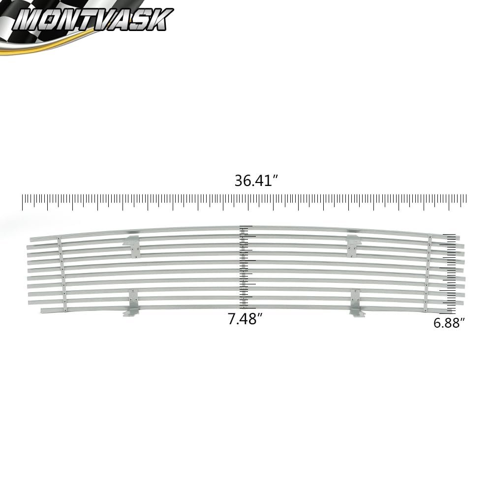 Front Upper Bumper Chrome Billet Grille For Nissan Maxima 2009-2014 Silver