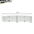 Front Upper Bumper Chrome Billet Grille For Nissan Maxima 2009-2014 Silver