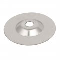 Uxcell Glass Ceramic 4 Inch Dia Cup Shaped Polishing Grinding Wheel Disc Silver Tone