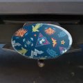 Wonder Woman Movie Sticker Pattern Oval Tow Trailer Hitch Cover Plug Insert