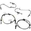 Abs Wheel Speed Sensor Compatible For Subaru Models Outback 07-09 Legacy 2 5l 3 0l Front And Rear Side 4-pc Set Replace