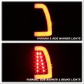 Acanii For Black Smoke 1997-2003 Ford F150 99-07 F250 F350 Led Tube Tail Lights Brake Lamps