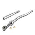 Auto Dynasty For Civic Del Sol Crx Integra Double Bend Short Throw Shifter Silver 3 5 Inches Extension Kit 