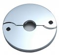 Chrome Plated Floor And Ceiling Split Flange Fits 1 2-inch Copper Pipe By Plumbusa 