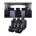 Universal Fit Car Seat Covers Full Set Breathable Fabric Protectors With 2mm Sponge And Iron Hooks For Cars Suvs Mpvs Grey 