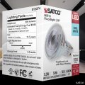 Satco Led Mr16 Floodlight 5 5w 50w Equivalent 4000k Cool White 90 Cri 36a Beam Gu10 Twist-lock Base 120v Dimmable Clear Finish