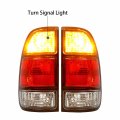 Ecotric Halogen Tail Light Compatible With 2000-2006 Toyota Tundra Regular Access Cab Signal Brake Lamp Taillight Pair W Bulbs