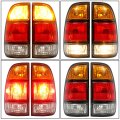 Ecotric Halogen Tail Light Compatible With 2000-2006 Toyota Tundra Regular Access Cab Signal Brake Lamp Taillight Pair W Bulbs