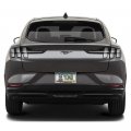 Ipick Image Compatible With Ford Mustang Mach-e In 3d On Silver Real 3k Carbon Fiber Finish Abs Plastic License Plate Frame