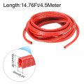 Uxcell Edge Trim Red U Shape Protector Rubber With Steel Clips Fits 3 64 -3 32 14 76ft 4 5meter Length Door Guards