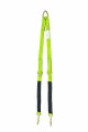 V Bridle Strap 2 In X 4 Ft With Snap Hooks Cordura Sleeve And Axle Straps D Ring Middle For Car Hauler Rollback Flat Bed Tow 