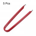 Uxcell Ic Puller Chip Extractor Stainless Steel With Insulated Vinyl Grip U Type Red 5 Pack