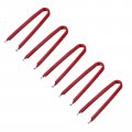 Uxcell Ic Puller Chip Extractor Stainless Steel With Insulated Vinyl Grip U Type Red 5 Pack