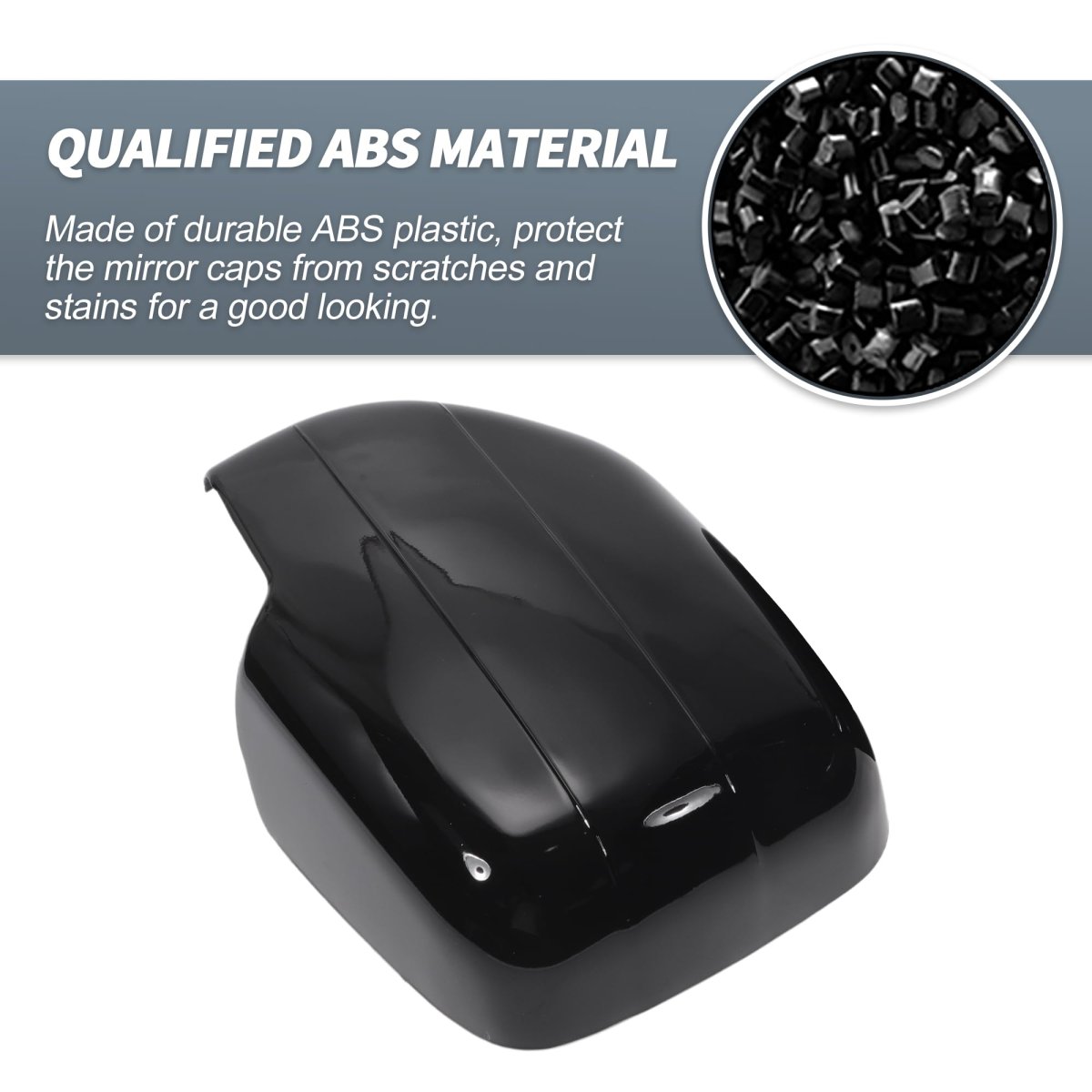Gloss Black Side Mirror Cover Cap Overlay For Lexus Lx470 1998 2007 And Toyota Land Cruiser Lc100 J100 Pair Of Rear View Guard