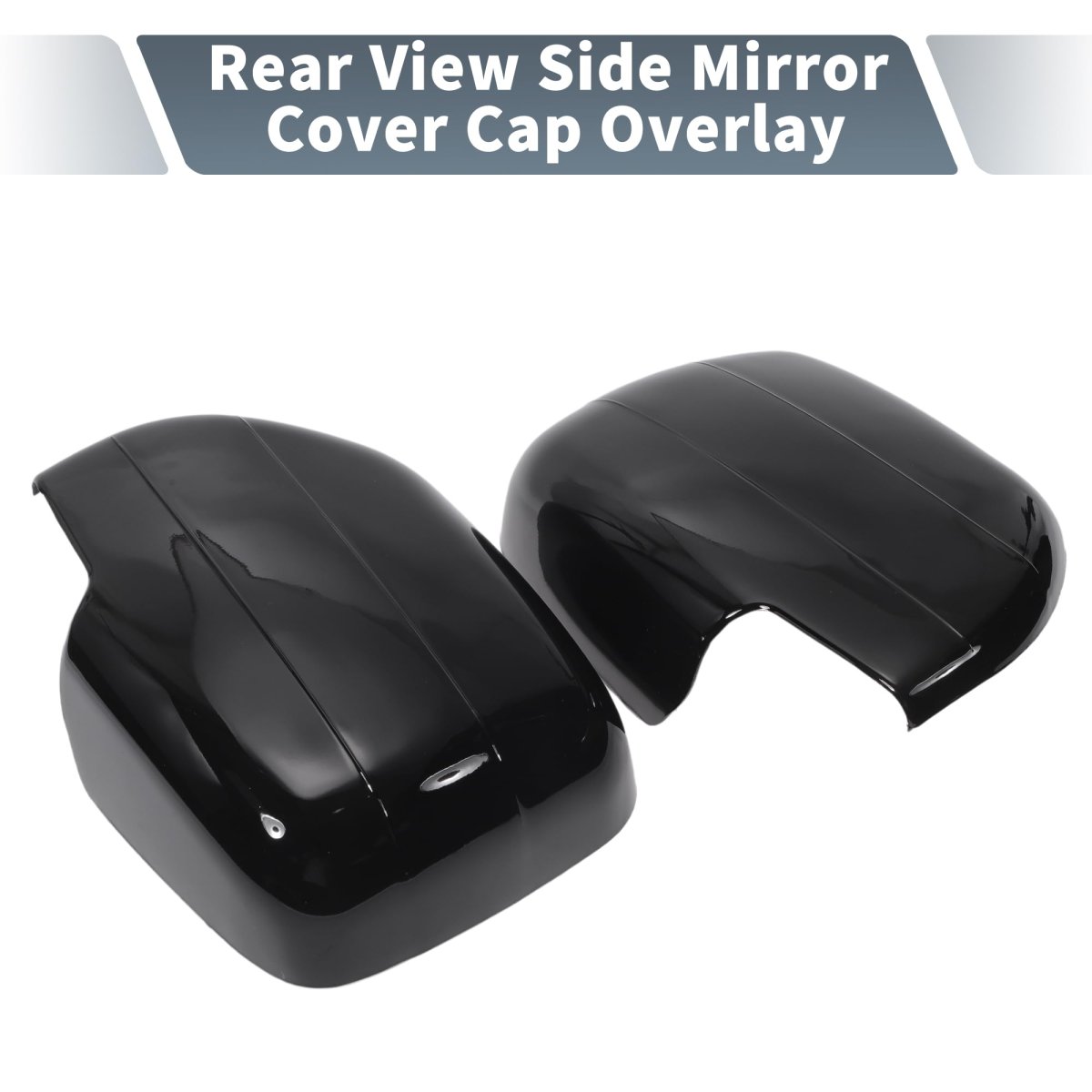 Gloss Black Side Mirror Cover Cap Overlay For Lexus Lx470 1998 2007 And Toyota Land Cruiser Lc100 J100 Pair Of Rear View Guard