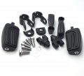 Smt-black Adjustable Highway Peg Mounting Kit Airflow Footrest Compatible With V-star Roadstar Suzuki Boulevard Equipped 1-1 2