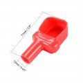 Uxcell Flexible Battery Terminal Insulating Rubber Protector Covers For 12mm Cable 1 Pair