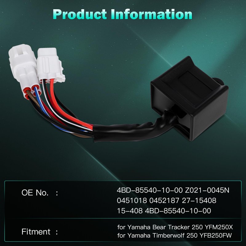 Cdi Box Module Ignition Coil 4bd-85540-10-00 For Yamaha Timberwolf 2wd Yfb250 1994 To 1999 Atv Utv