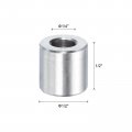Uxcell 5pcs Stainless Steel Spacer 1 4 Bore X 2 Od Length Screw Standoff Bushing Plain Finish Round Metal For Screws Bolts And