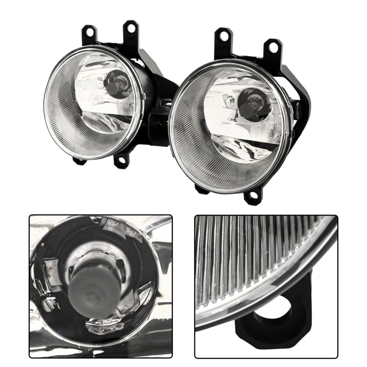 Pair Driving Fog Lamps Assembly Replacement For 2019 2020 2021 Rav4 Lights Driver Left And Passenger Right Side Front Bumper