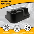 Kuafu Center Console Cup Holder Compatible With 1999-2001 Ford Super Duty Truck F250 F350 F450 F550 Abs Organizer Attachment