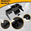 Kuafu Center Console Cup Holder Compatible With 1999-2001 Ford Super Duty Truck F250 F350 F450 F550 Abs Organizer Attachment