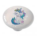 Gotham Decor Pretty Glittery Caticorn Unicorn Drawer Cabinet Knob 