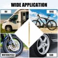 X Autohaux 4pcs 150mm 5 91 Long Brass Auto Tire Valve Extension Adaptor Air Tyre Stem Extender Inflation Stright Bore For Car