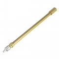 X Autohaux 4pcs 150mm 5 91 Long Brass Auto Tire Valve Extension Adaptor Air Tyre Stem Extender Inflation Stright Bore For Car