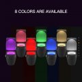 Toilet Night Light Led Motion Sensor Seat Lamp 8-color Bowl Waterproof Backlight Smart Bathroom Usb