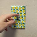 Lots Of Lemons Pattern Plastic Wall Decor Toggle Light Switch Plate Cover 