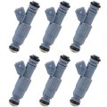6pcs Automotive Engine Fuel Injectors Compatible For 1999-2004 Volvo C70 2001-2004 S60 2004-2006 S80 V70 0280155830 Fj919