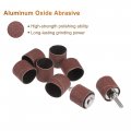 Uxcell 100 Pcs 1 Inch Sanding Sleeves Sandpaper Set 120 Grit With 2 0 79 Drum Mandrels For Rotary Tools