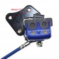 Pro Bat Hydraulic Front Brake Caliper Cylinder Master With Extra Pad For Pit Mini Bike Go Kart Trolley Atv Blue