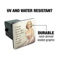 I Look Pretty Good For Someone Who Is Dead On The Inside Funny Tow Trailer Hitch Cover 2 In Receiver Black Abs Plastic With Uv