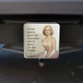 I Look Pretty Good For Someone Who Is Dead On The Inside Funny Tow Trailer Hitch Cover 2 In Receiver Black Abs Plastic With Uv