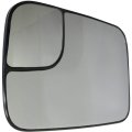 Driver Side Mirror Glass For Dodge Ram 1500 2005 2006 2007 2008 Non Heated Flat With Backing Plate Towing Package 5161009aa 