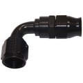 689012-bl Hose Fitting 12 90 Degrees Ptfe Black Aluminum Npt 0 375 In 1 Pack 