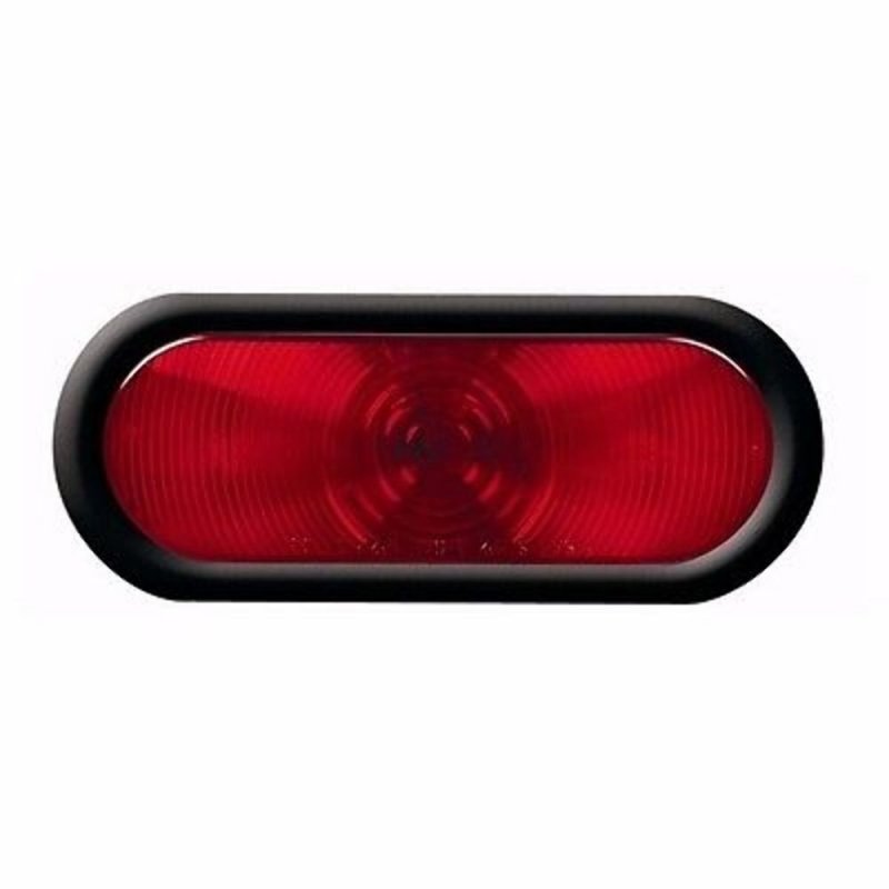 Oval Stop Tail Turn Signal Light Kit St-70rk 6 In Red Led Waterproof Rear Marine Boat Assembly